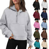 ZOE - Le Hoodie Demi-Zip Essentiel
